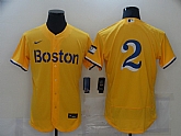 Red Sox 2 Xander Bogaerts Gold Nike 2021 City Connect Replica Player Flexbase Jersey,baseball caps,new era cap wholesale,wholesale hats
